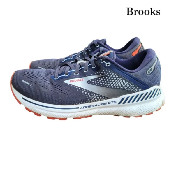 Brooks | Shoes | Brooks Adrenaline Gts 22 Gray Blue Athletic  display picture 1